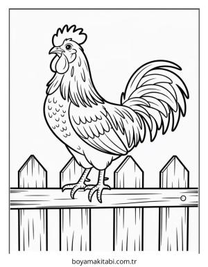 Köy boyama sayfası – eğlenceli etkinlik, el becerilerini geliştirir