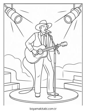 Köy boyama sayfası – boyama etkinliği, çocuk aktivitesi