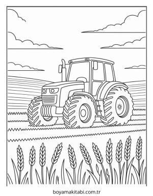 Köy boyama sayfası – yaratıcılığı geliştirir, keyifli zaman