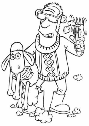 Koyun Shaun boyama sayfası,  coloring page, Koyun Shaun Görüntü HD, 