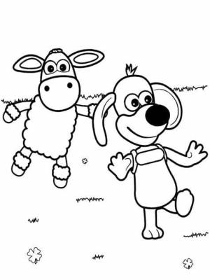 Koyun Shaun boyama sayfası,  coloring page, Şirin Koyun Shaun, 