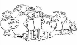 Koyun Shaun boyama sayfası,  coloring page, Yazdırılabilir Koyun Shaun, 