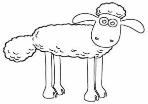 Koyun Shaun boyama sayfası,  coloring page, Koyun Shaun, 