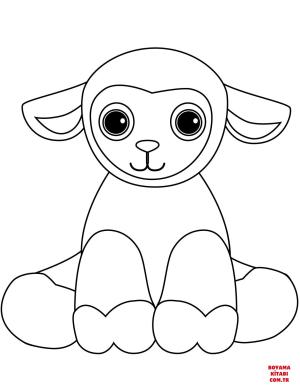 Koyun boyama sayfası, Sheep coloring page, , sheep cute cartoon lamb 