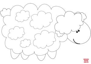 Koyun boyama sayfası, Sheep coloring page, , sheep cartoon sheep 