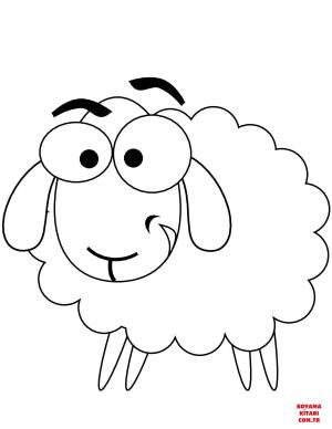 Koyun boyama sayfası, Sheep coloring page, , sheep cartoon sheep 