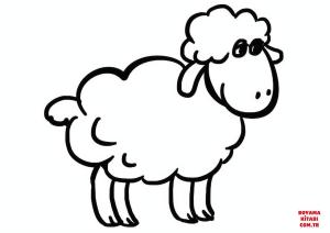 Koyun boyama sayfası, Sheep coloring page, , sheep cartoon sheep 