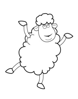 Koyun boyama sayfası, Sheep coloring page, Koyun Dansı, 