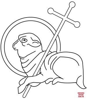 Koyun boyama sayfası, Sheep coloring page, , sheep christian lamb 