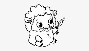 Koyun boyama sayfası, Sheep coloring page, Koyun Ot Yiyin, 