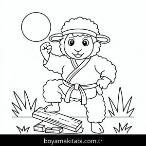 Koyunlar boyama sayfası – yaratıcılığı geliştirir, keyifli zaman