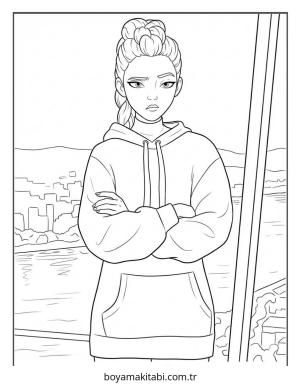 KPop Demon Hunters (13).jpg boyama sayfası – boyama çalışması, yaratıcılığı geliştirir