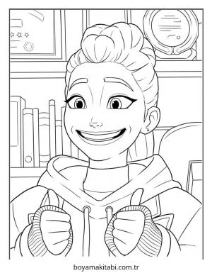 KPop Demon Hunters (16).jpg boyama sayfası – PDF indir, sevimli karakter