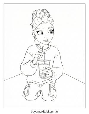 KPop Demon Hunters (17).jpg boyama sayfası – çocuklar için, çizgi film temalı