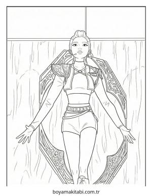 KPop Demon Hunters (21).jpg boyama sayfası – okul öncesi, evde etkinlik