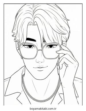 KPop Demon Hunters (35).jpg boyama sayfası – ücretsiz yazdır, boyama etkinliği