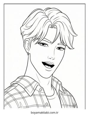 KPop Demon Hunters (38).jpg boyama sayfası – kolay boyama, eğitici aktivite