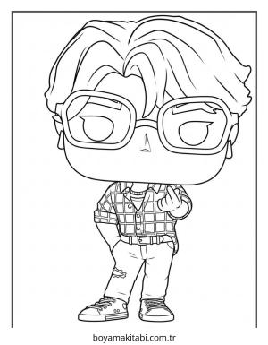 KPop Demon Hunters (42).jpg boyama sayfası – boyama etkinliği, çocuk aktivitesi