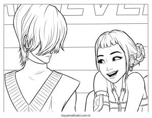 KPop Demon Hunters (47).jpg boyama sayfası – keyifli zaman, renkli çizimler