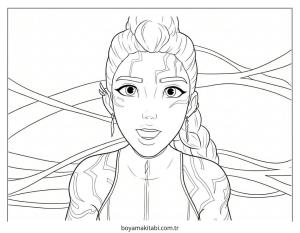 KPop Demon Hunters (8).jpg boyama sayfası – evde etkinlik, ücretsiz yazdır