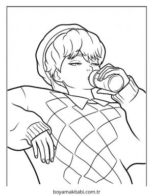 KPop Demon Hunters (82).jpg boyama sayfası – boyama etkinliği, çocuk aktivitesi