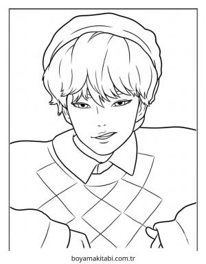 KPop Demon Hunters (84).jpg boyama sayfası – çizgi film temalı, basit çizim