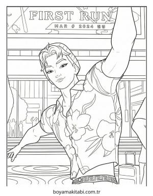 KPop Demon Hunters (92).jpg boyama sayfası – yaratıcılık, eğlenceli etkinlik