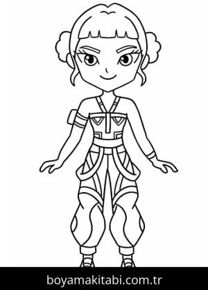 KPop Demon Hunters boyama sayfası – keyifli zaman, renkli çizimler