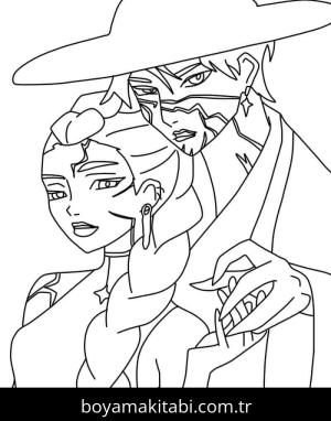 KPop Demon Hunters boyama sayfası – boyama çalışması, yaratıcılığı geliştirir