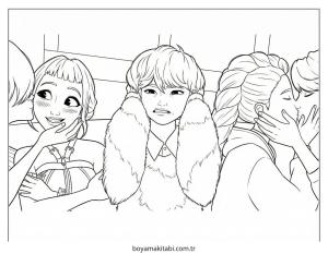 KPop Demon Hunters boyama sayfası – yaratıcılık, eğlenceli etkinlik