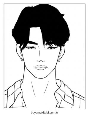 KPop Demon Hunters boyama sayfası – boyama etkinliği, çocuk aktivitesi