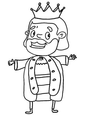 Kral boyama sayfası,  coloring page, Mükemmel Kral, 