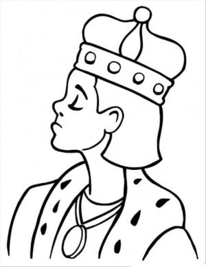 Kral boyama sayfası,  coloring page, Sıkılmış Kral Patron, 