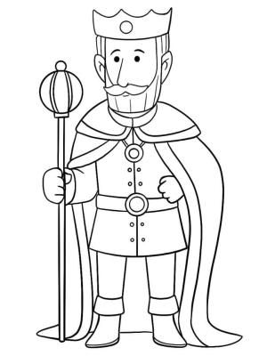 Kral boyama sayfası,  coloring page, Kral Yazdırılabilir, 