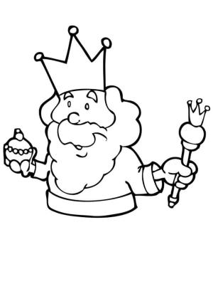 Kral boyama sayfası,  coloring page, Cüce Kral, 