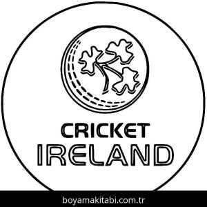 Kriket Sporu boyama sayfası – sevimli karakter, sanatsal çalışma