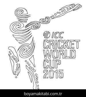 Kriket Sporu boyama sayfası – boyama çalışması, yaratıcılığı geliştirir