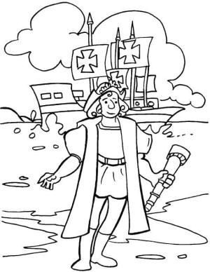 Kristof Kolomb boyama sayfası,  coloring page, Kristof Kolomb çok Tatlı, 