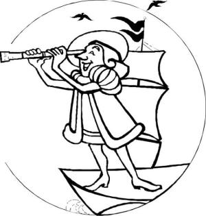 Kristof Kolomb boyama sayfası,  coloring page, Kristof Kolomb Güzel, 