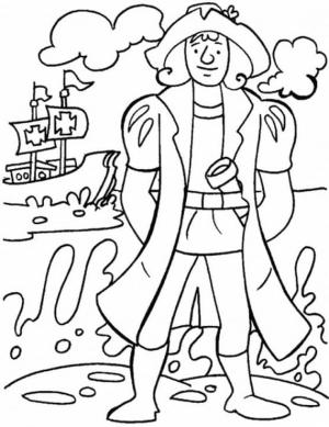 Kristof Kolomb boyama sayfası,  coloring page, Christopher Columbus ücretsiz, 