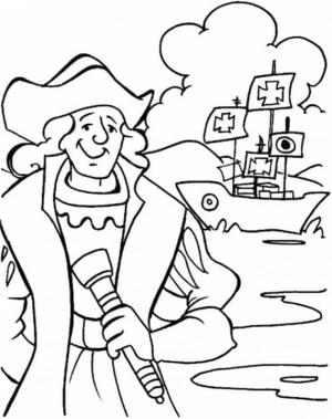 Kristof Kolomb boyama sayfası,  coloring page, Kristof Kolomb Büyük, 