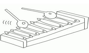 Ksilofon boyama sayfası,  coloring page, Ücretsiz resim için ksilofon, 