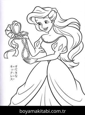 Küçük Deniz Kızı (Little Mermaid) boyama sayfası – yaratıcılığı geliştirir, keyifli zaman