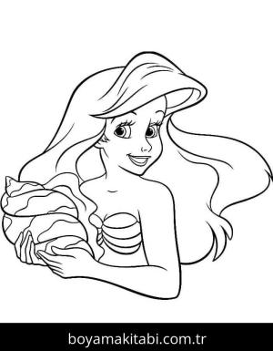 Küçük Deniz Kızı (Little Mermaid) boyama sayfası – yaratıcılık, eğlenceli etkinlik