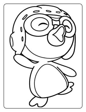 Küçük Penguen Pororo boyama sayfası,  coloring page, Komik Pororo, 