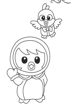 Küçük Penguen Pororo boyama sayfası,  coloring page, Küçük, 