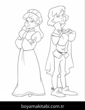 Kuğu Prenses boyama sayfası – el becerilerini geliştirir, boyama çalışması