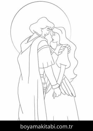 Kuğu Prenses boyama sayfası – keyifli zaman, renkli çizimler