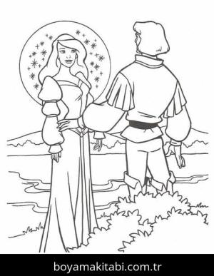 Kuğu Prenses boyama sayfası – yaratıcılığı geliştirir, keyifli zaman