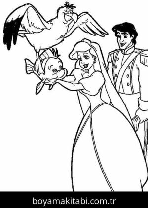 Kuğu Prenses boyama sayfası – kolay boyama, eğitici aktivite